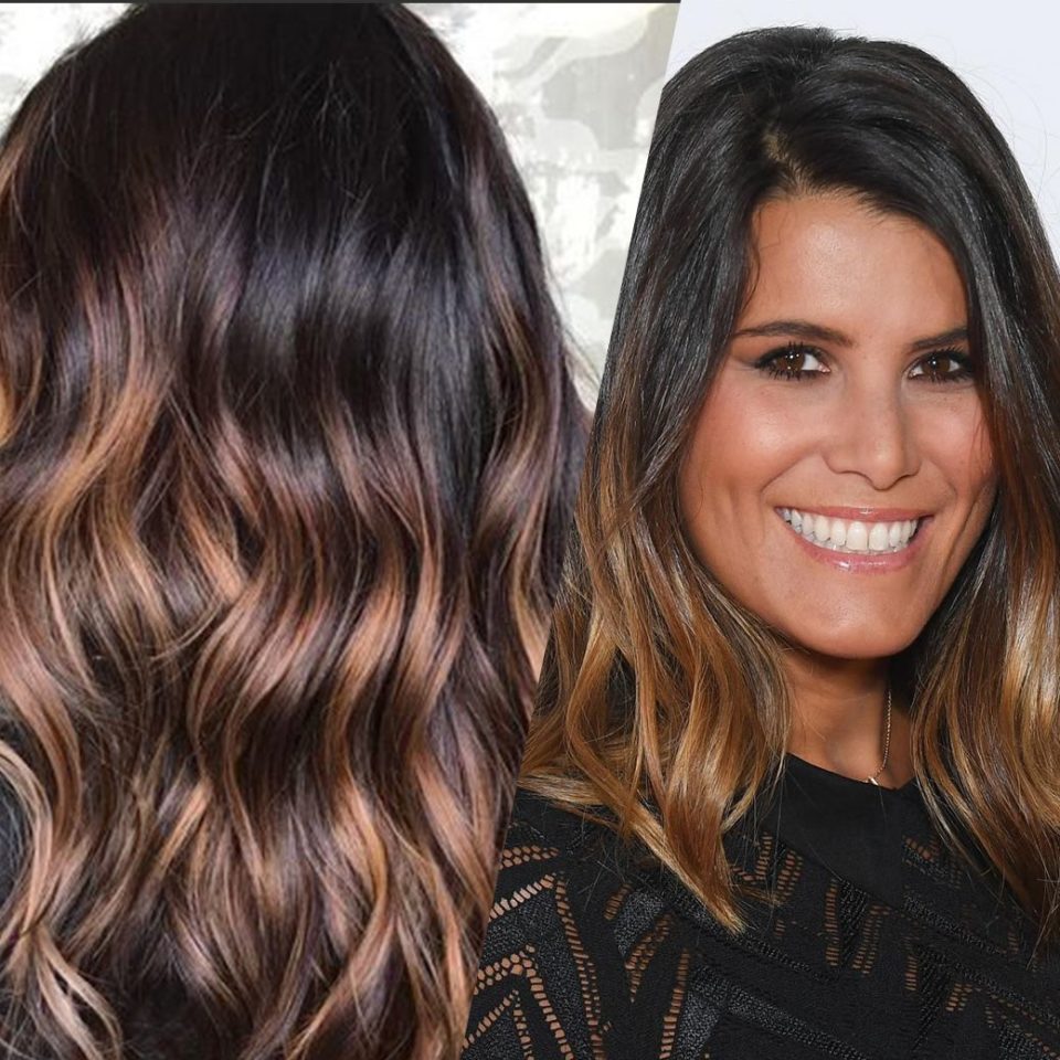 balayage miel doré